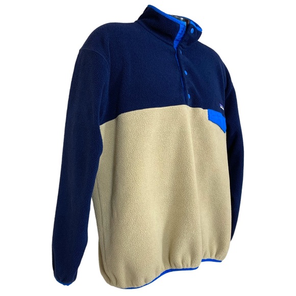 ❌SOLD❌Patagonia Synchilla Fleece Pullover Colorblock Classic Snap-T Pocket Large - Picture 2 of 15